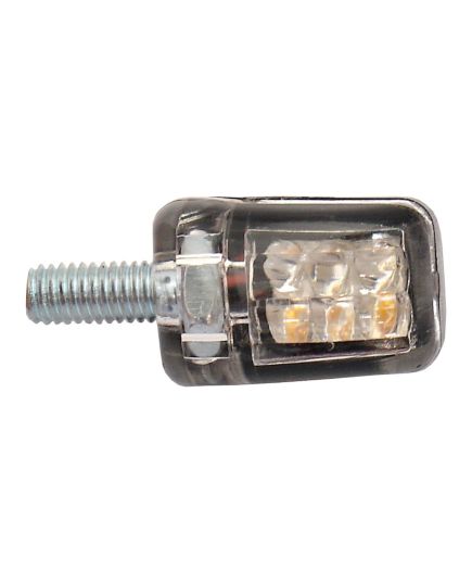 Motorcycle LED Atom Indicators With Chrome Body And Clear Lens