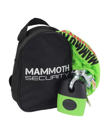 Mammoth Lock And Chain Motorcycle Storage Pillion Seat Bag