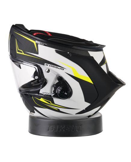 Motorcycle Helmet Servicing Donut Ring/Pad Stand with Road Helmet