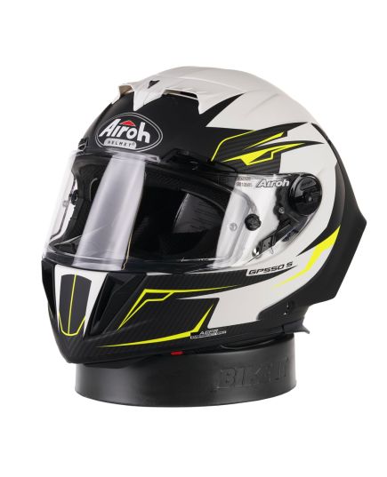 Motorcycle Helmet Servicing Donut Ring/Pad Stand with Road Helmet