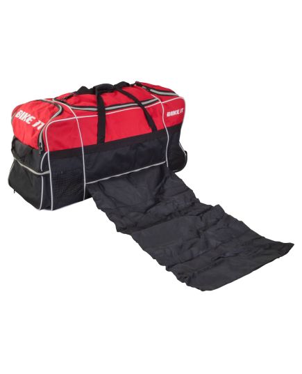 Luggage Kit Bag Black / Red 130L Capacity Showing Changing Mat