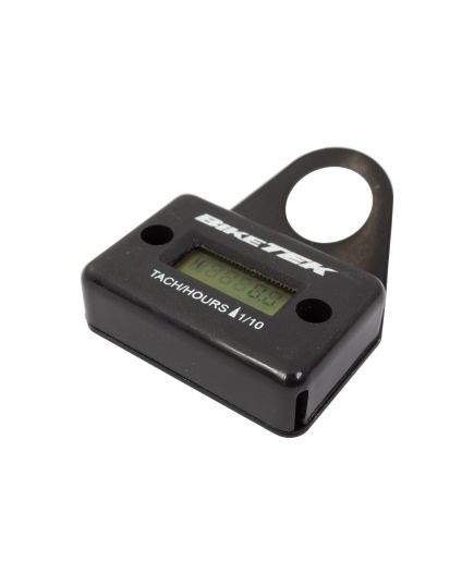 Engine Hour Meter / Tacho Black With Bracket