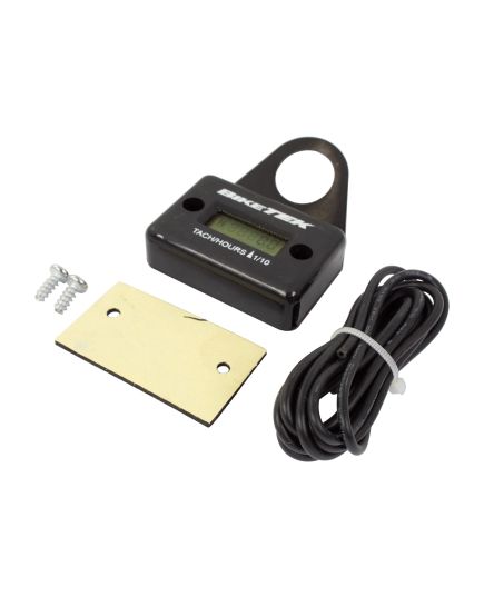 Engine Hour Meter / Tacho Black With Bracket