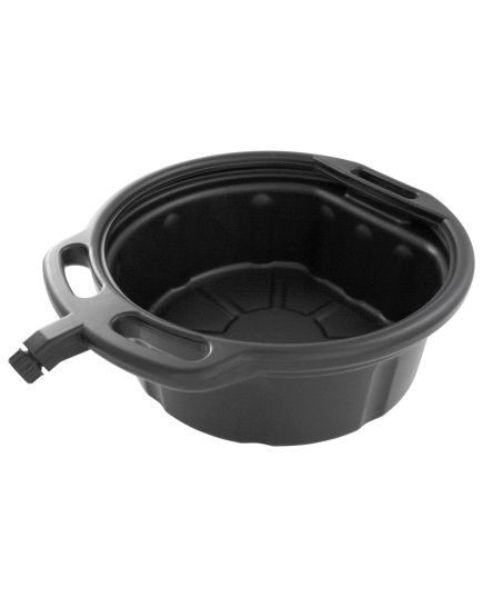 16 Litre Oil Drain Pan With Pourer And Grip Handles