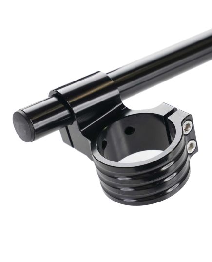 50mm Clip-On Handlebar High-Rise Riser Kit (Black)