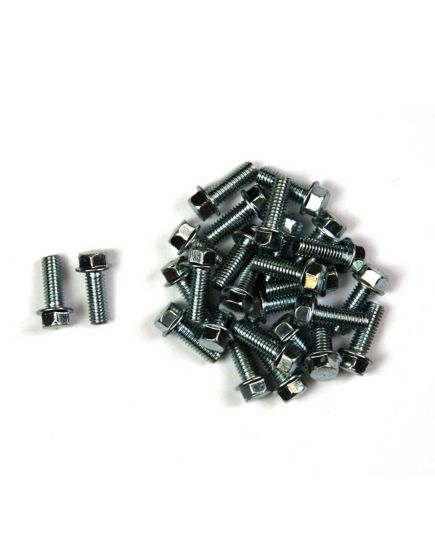 Flange Head Bolts M6 x 16mm (25 Pcs)