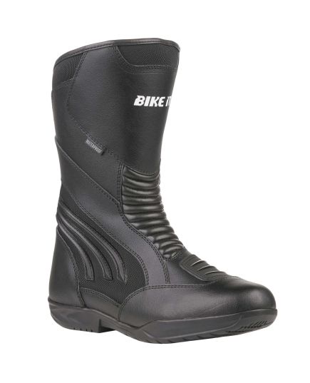 Bike It 'Burhou' All-Seasons Waterproof Black Sports Touring Motorcycle Boot