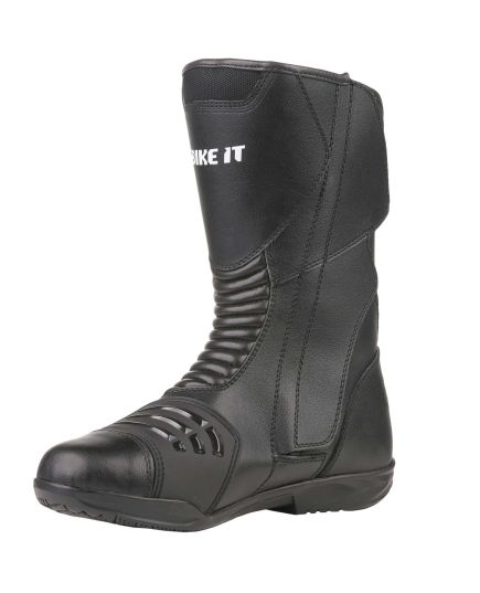 Bike It 'Burhou' All-Seasons Waterproof Black Sports Touring Motorcycle Boot