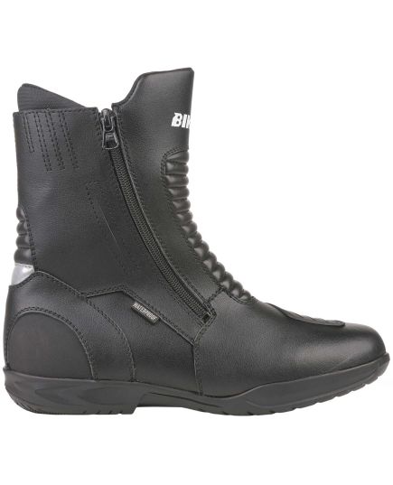 Bike It 'Preto' Black Mid Length Waterproof Motorcycle Boot