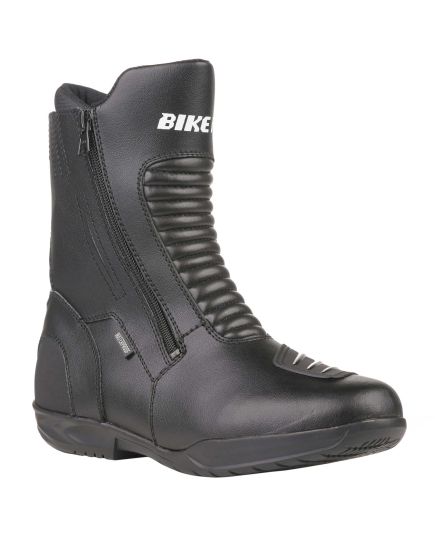 Bike It 'Preto' Black Mid Length Waterproof Motorcycle Boot