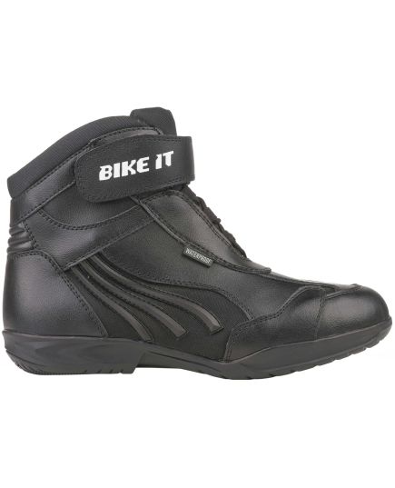 Bike It 'Perun' Low-Cut Black Waterproof Motorcycle Boot