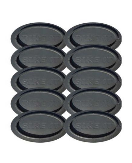 Bike It Motorcycle Oval Bike Stand Pucks (10 Pack)