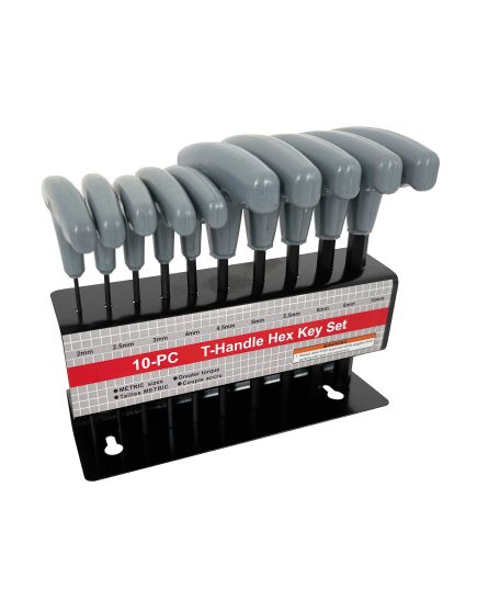 10 Piece T-Handle Hexagon Key Set