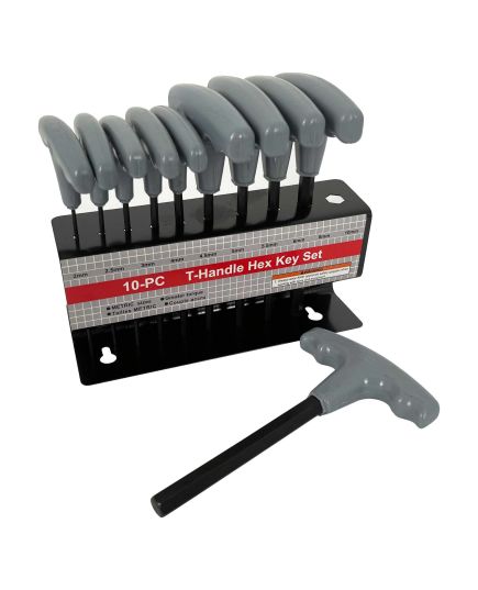 10 Piece T-Handle Hexagon Key Set