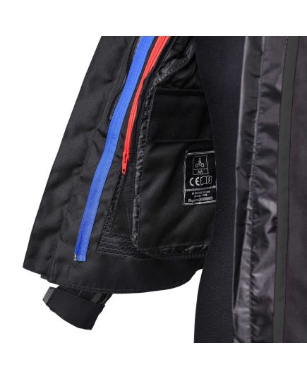 Ladies 'Insignia' Textile Waterproof Motorcycle Jacket (Black)