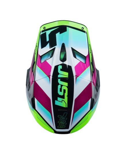 Just1 Helmet J22 Frenetik Neon Fluo Lime Black [ACU Gold]