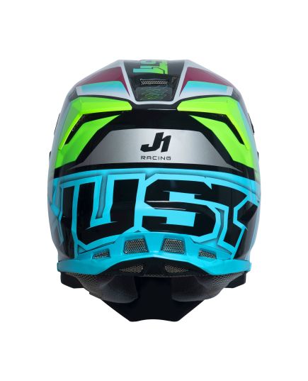 Just1 Helmet J22 Frenetik Neon Fluo Lime Black [ACU Gold]