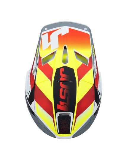 Just1 Helmet J22 Frenetik Fire Fluo Yellow Red White [ACU Gold]