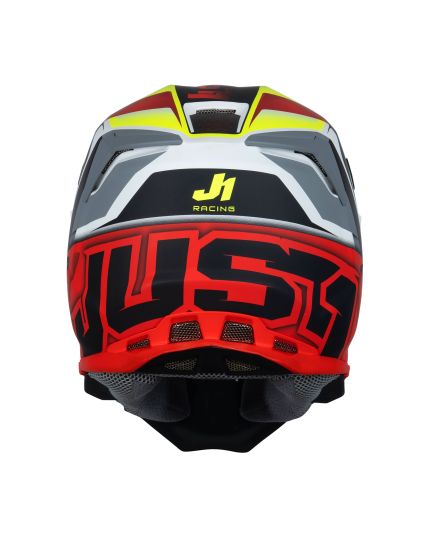 Just1 Helmet J22 Frenetik Fire Fluo Yellow Red White [ACU Gold]