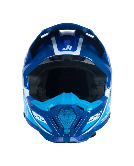 Just1 Helmet J40 Flash White Blue [ACU Gold]