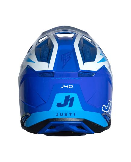 Just1 Helmet J40 Flash White Blue [ACU Gold]