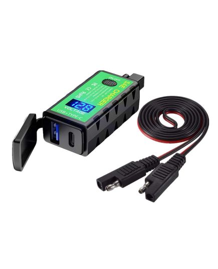 Power Supply Twin USB QC3.0 & Type-C With On/Off & Voltmeter