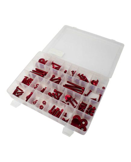 Bike It Universal 150pcs Bolt Kit - Red
