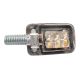 Motorcycle LED Atom Indicators With Chrome Body And Clear Lens